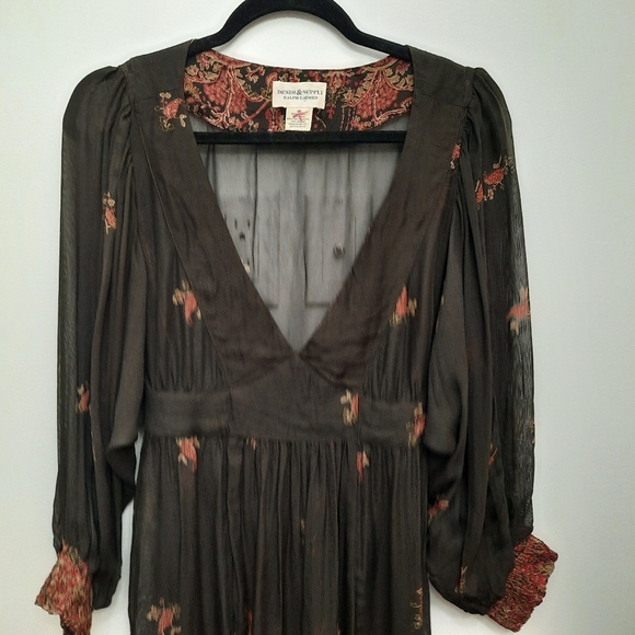 Ralph  Lauren Denim & Supply Sheer Boho Long Sleeve Dress - Picture 4 of 13